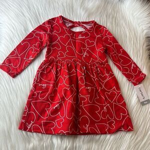 Carter’s Girls “Love” Heart Dress Size 9 Months